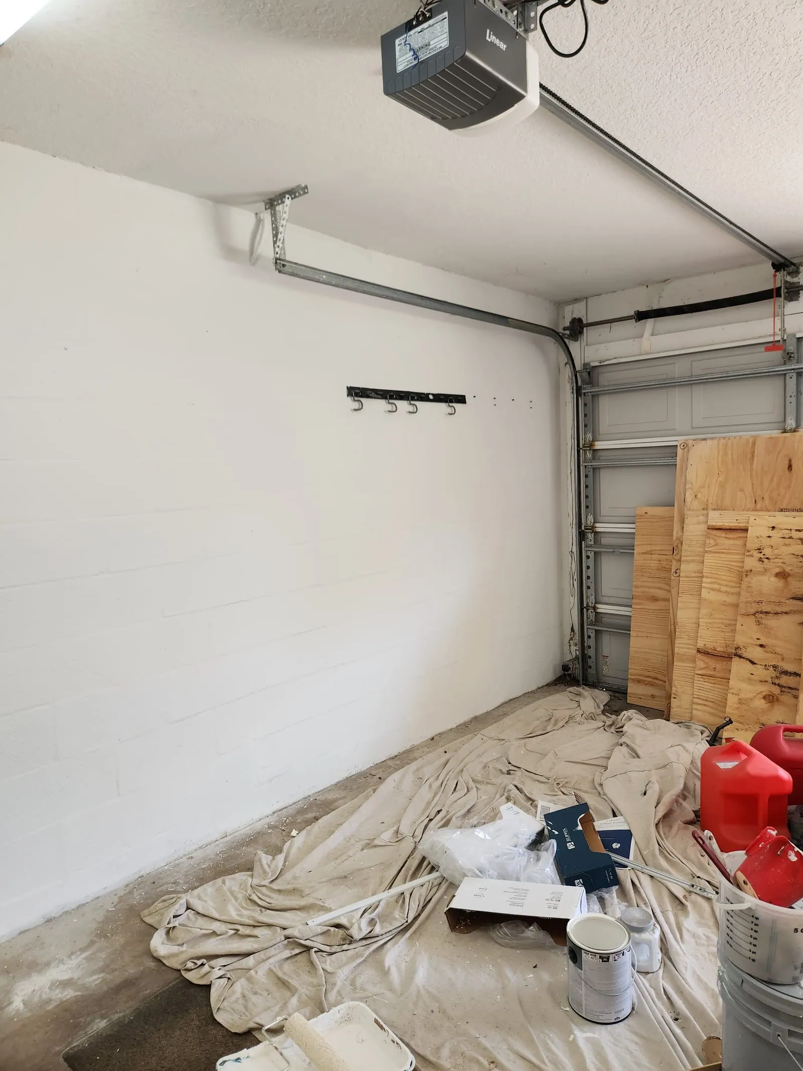 Garage ceiling after PalmPro drywall repair