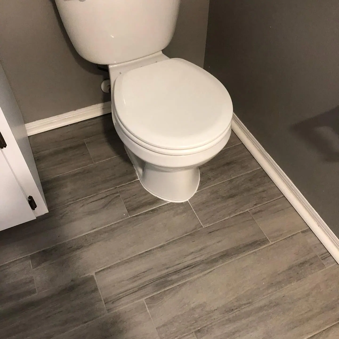 Finished toilet installation by PalmPro