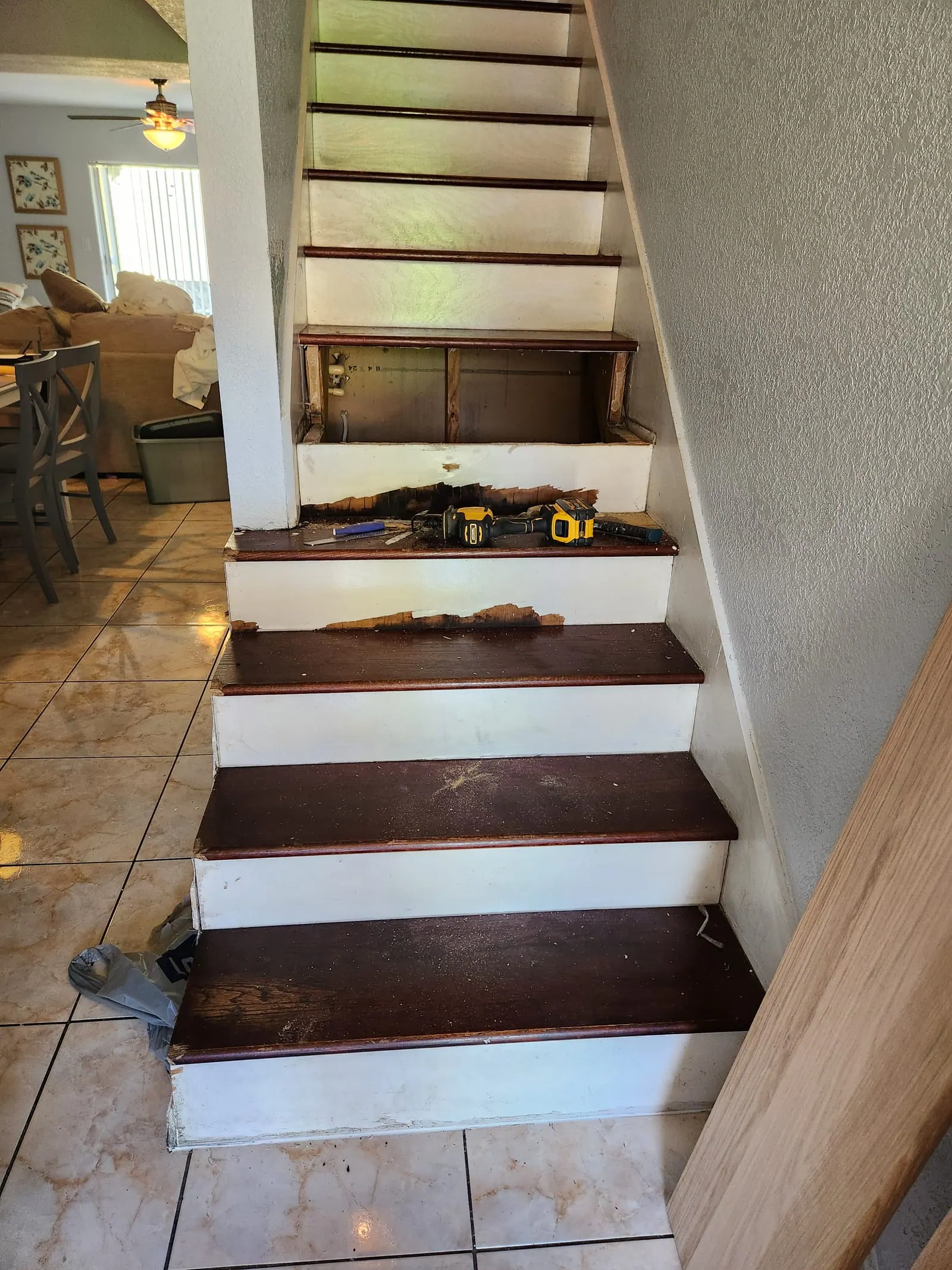 Staircase during PalmPro repair